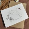 Carte Aquarelle Cygne – Création Artisanale Française – A6 et A5